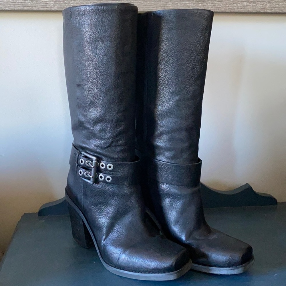 Nine West leather boots size 9